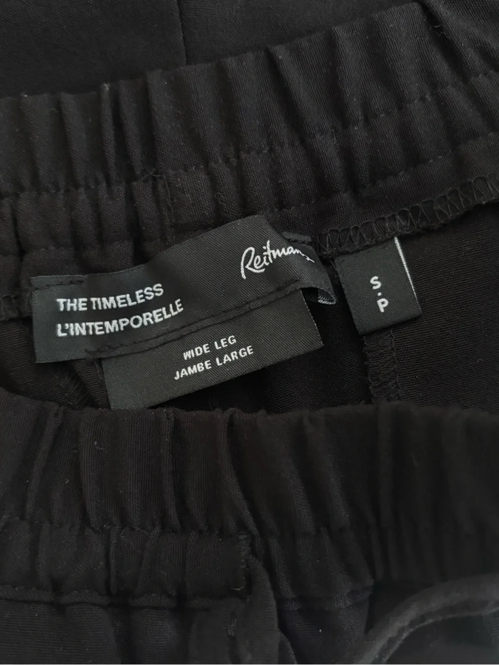 REITMANS The Timeless Black Wide Leg Drawstring Trousers Size Small - Picture 11 of 11